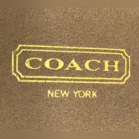 Coach Women's Darlene Tan/Gold Suede Signature Slide Slippers Size 9 NWOT - Picture 11 of 11